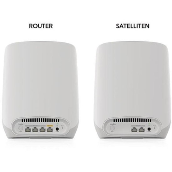 Netgear Orbi WiFi6 Tri-Band Mesh System 3er Set, Mesh Router