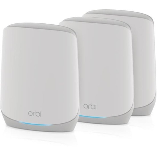 Netgear Orbi WiFi6 Tri-Band Mesh System 3er Set, Mesh Router
