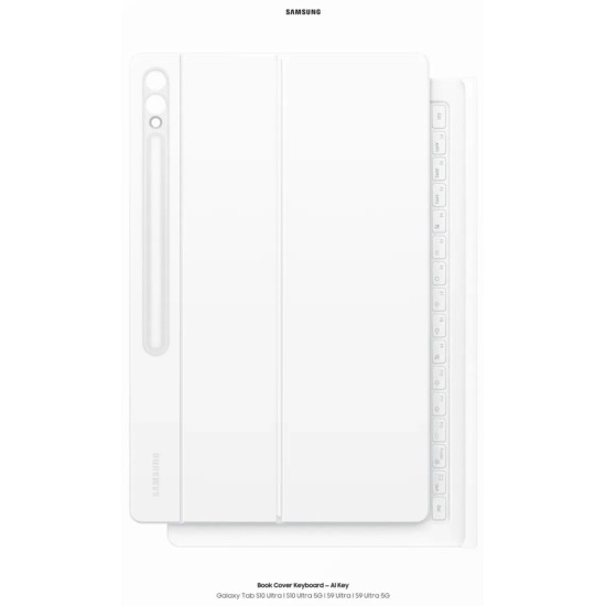 Samsung EF-DX925 Book Cover Keyboard for Galaxy Tab S10 Ultra/S9 Ultra white