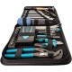 Hazet Werkzeug Ledertasche mit Sortiment 1520/64, 1/4", Werkzeug-Set