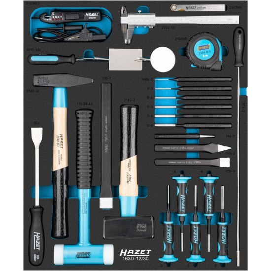 Hazet Werkzeug-Set 163D-12/30, Größe 1/2++