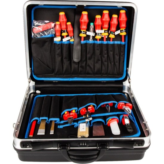 KNIPEX Werkzeugkoffer 002105HLS, 24-teilig, Werkzeug-Set