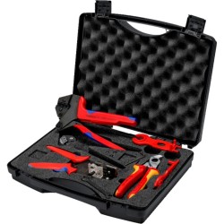 KNIPEX Werkzeugkoffer Photovoltaik, für Solar-Steckverbinder MC4, Werkzeug-Set