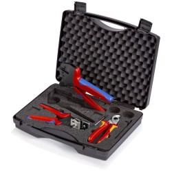 KNIPEX Werkzeugkoffer für Photovoltaik, 3-teilig, Werkzeug-Set