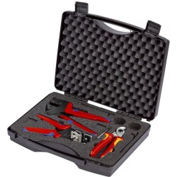 KNIPEX Werkzeugkoffer für Photovoltaik, 3-teilig, Werkzeug-Set