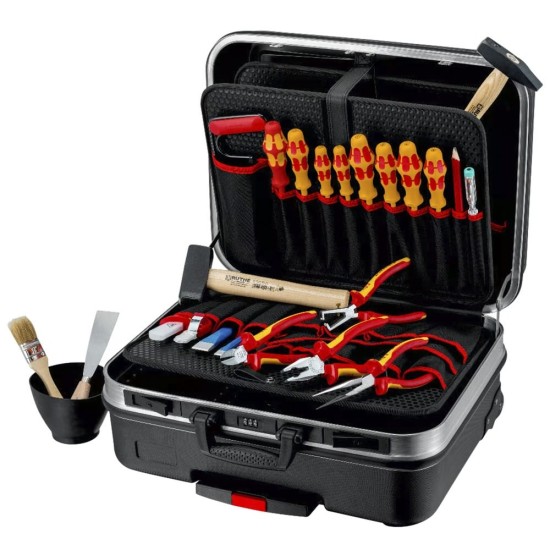 KNIPEX Werkzeugkoffer "BIG Basic Move" Elektro, 24-teilig, Werkzeug-Set