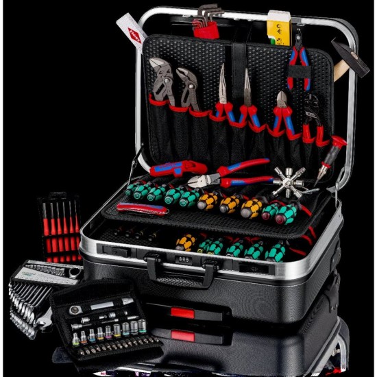 KNIPEX Werkzeugkoffer "BIG Basic Move" Mechanik, 90-teilig, Werkzeug-Set