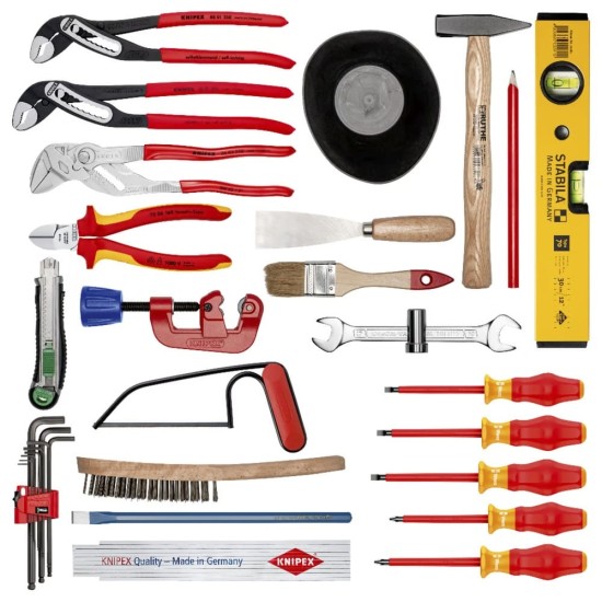 KNIPEX Werkzeugkoffer "BIG Basic Move" Sanitär, 31-teilig, Werkzeug-Set