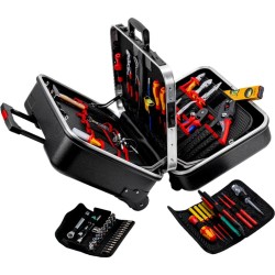 KNIPEX Werkzeugkoffer "BIG Twin Move" Elektro, 63-teilig, Werkzeug-Set