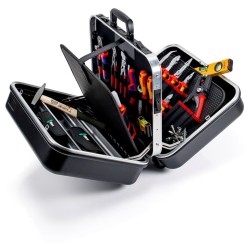 KNIPEX Werkzeugkoffer "BIG Twin Move" Elektro, 63-teilig, Werkzeug-Set