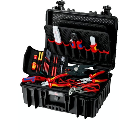 KNIPEX Werkzeugkoffer "Robust23" Elektro, 25-teilig, Werkzeug-Set