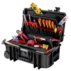 KNIPEX Werkzeugkoffer "Robust26 Move" Elektro, 22-teilig, Werkzeug-Set