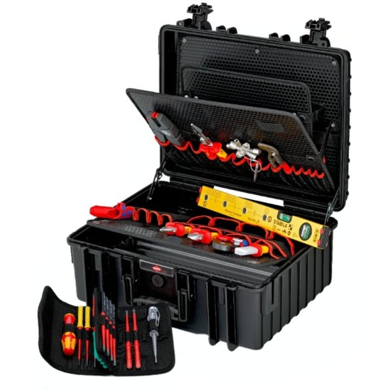 KNIPEX Werkzeugkoffer "Robust34" Elektro, 26-teilig, Werkzeug-Set