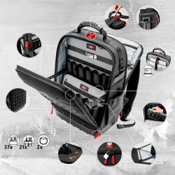 KNIPEX Werkzeugrucksack Modular X18 Elektro, Werkzeug-Set