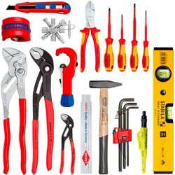 KNIPEX Werkzeugrucksack Modular X18 Sanitär, Werkzeug-Set