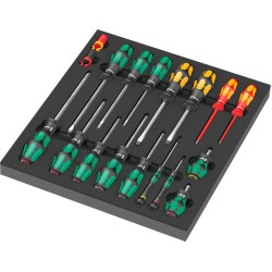 Wera 9710 Schaumstoffeinlage Schraubendreher-Set 1, 18‑teilig