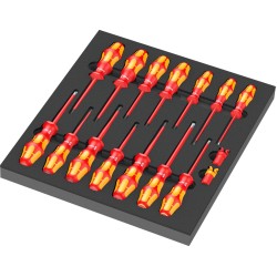 Wera 9711 Schaumstoffeinlage VDE Schraubendreher-Set 1, 16‑teilig