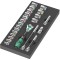 Wera 9721 Schaumstoffeinlage 8000 B Zyklop Knarre 3/8" Set 1, 23‑teilig, Werkzeug-Set