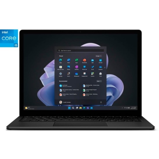 Microsoft Surface Laptop 5 13.5, Matte Black, Core i5-1245U, 8GB RAM, 512GB SSD, Win 10 Pro