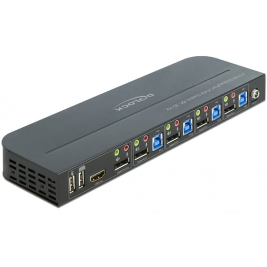 DeLOCK DP 1.4 KVM Switch - 8K 30Hz mit SB 3.2 Gen 1, KVM-Switch DeLOCK DP 1.4 KVM Switch - 8K 30Hz mit SB 3.2 Gen 1, KVM-Switch