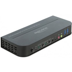 DeLOCK DisplayPort 1.4 KVM Switch 8K 30 Hz mit USB 3.2 Gen 1, KVM-Switch DeLOCK DisplayPort 1.4 KVM Switch 8K 30 Hz mit USB 3.2 Gen 1, KVM-Switch