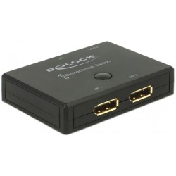 DeLOCK DisplayPort 2 - 1 Umschalter bidirektional 4K 60 Hz, DisplayPort Switch