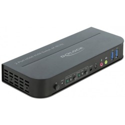 DeLOCK HDMI KVM Switch 4K 60 Hz mit USB 3.0 und Audio, KVM-Switch DeLOCK HDMI KVM Switch 4K 60 Hz mit USB 3.0 und Audio, KVM-Switch