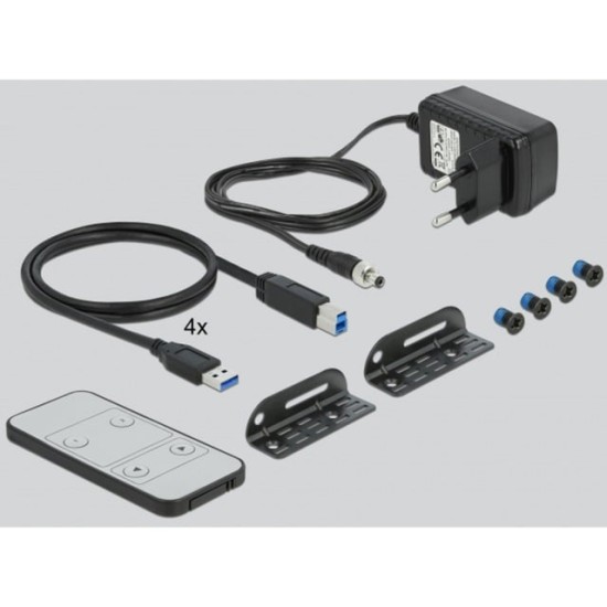 DeLOCK HDMI KVM Switch 4K 60 Hz mit USB 3.0 und Audio, KVM-Switch DeLOCK HDMI KVM Switch 4K 60 Hz mit USB 3.0 und Audio, KVM-Switch