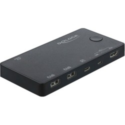 DeLOCK HDMI / USB-C™ KVM Switch 4K 60 Hz mit USB 2.0, KVM-Switch DeLOCK HDMI / USB-C™ KVM Switch 4K 60 Hz mit USB 2.0, KVM-Switch