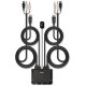 Lindy 2 Port DisplayPort 1.2, USB 2.0 & Audio Cable KVM Switch, KVM-Switch