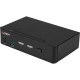 Lindy 2 Port KVM Switch, DisplayPort 1.4, USB 3.0 & Audio, KVM-Switch