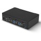 Lindy 2 Port KVM Switch, DisplayPort 1.4, USB 3.0 & Audio, KVM-Switch