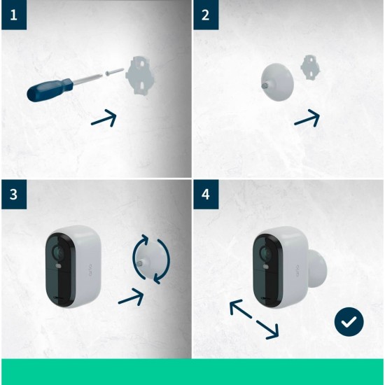 Arlo Essential 2K Outdoor Kamera, Überwachungskamera