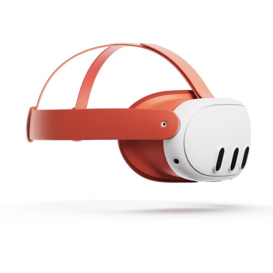 Meta Quest 3 Headset-Einlage und Headset-Riemen (Blood Orange)