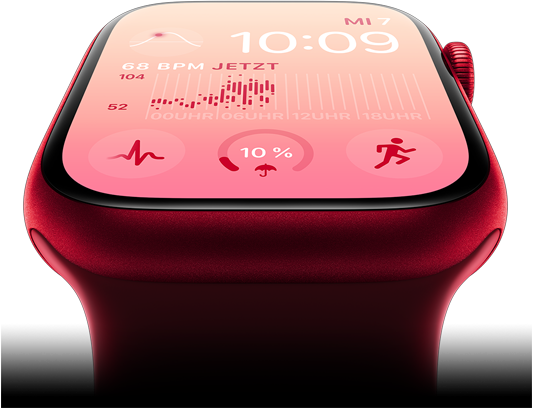 AppleWatch-S8-Aluminium-Cellular-41mm-Rot---Sportarmband-rot-3